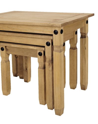 Solid pine nest sales of tables