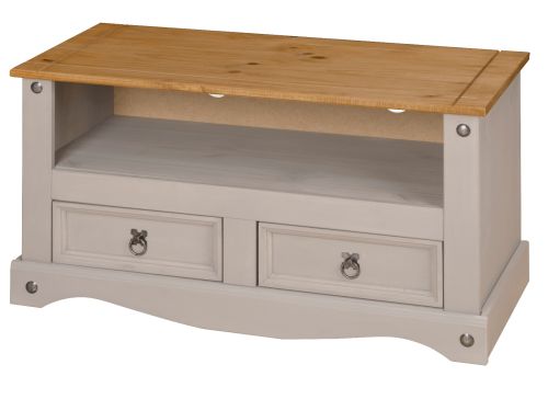 Grey and pine tv clearance unit