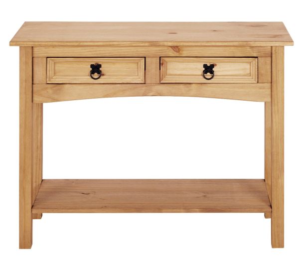 Corona 2 Drawer Console Table - Mexican Solid Pine