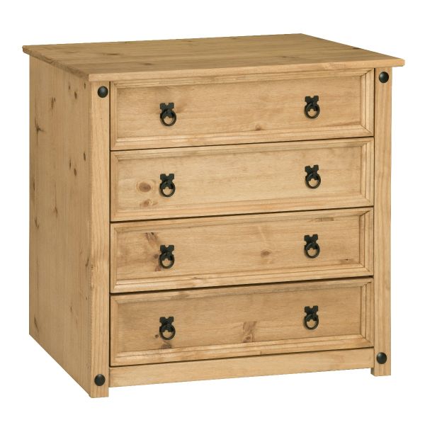 Corona 4 Drawer Chest of Drawers - Mexican Solid Pine