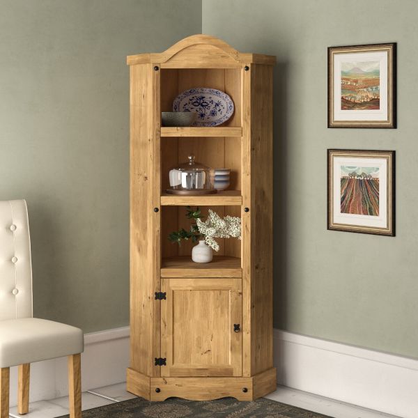 Corona Corner Display Unit - Mexican Solid Pine